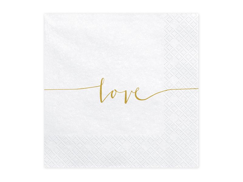 Lautasliinat Love, 33x33cm,  20kpl
