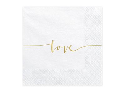 Lautasliinat Love, 33x33cm,  20kpl