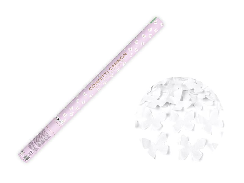 Konfettitykki perhosilla, 80cm