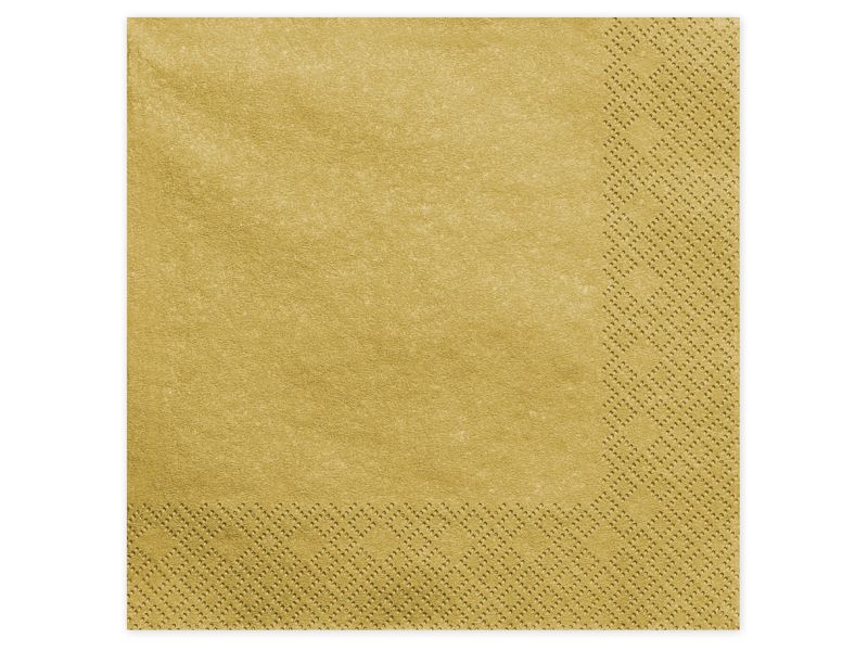 Lautasliinat kulta, 40x40cm, 20kpl