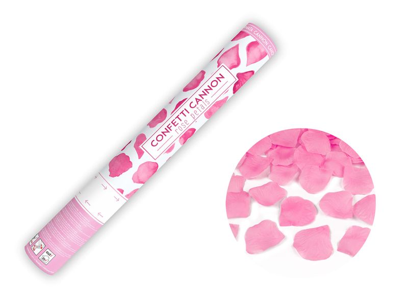 Konfettitykki ruusun terälehdet, vaaleanpunainen, 40cm