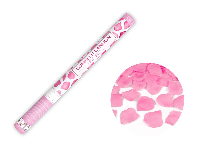 Konfettitykki ruusun terälehdet, vaaleanpunainen, 60cm