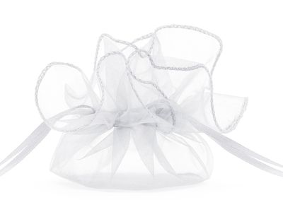 Organzapussit 10kpl, valkoinen, 25cm