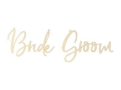 Tuolikyltit - Bride ja Groom