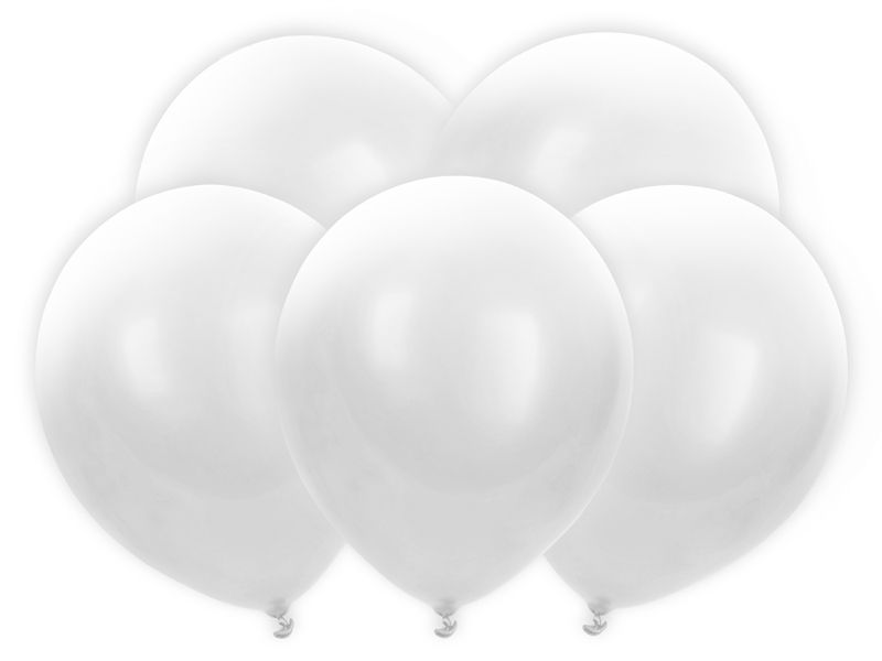 Led-ilmapallot 30cm, valkoinen, 5 kpl