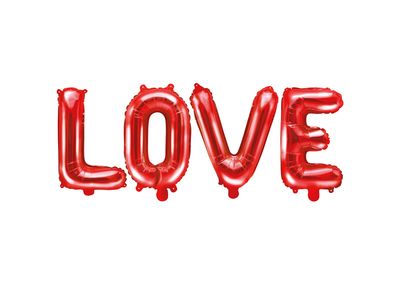 Hääilmapallo Love, punainen