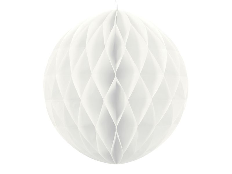 Hunajakennopallo DIY 30cm, valkoinen