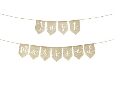 Koristenauha juutti - Just married
