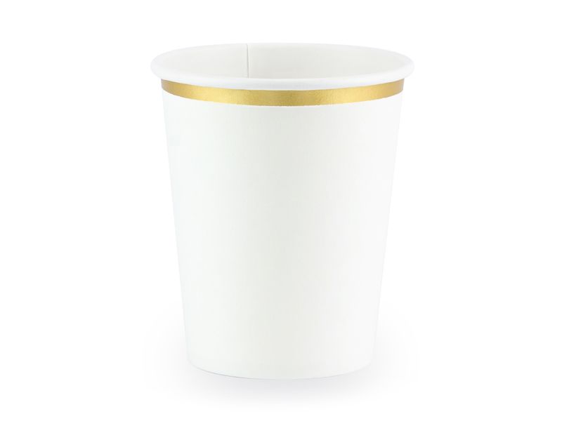 Valkoiset mukit 260 ml, 6 kpl