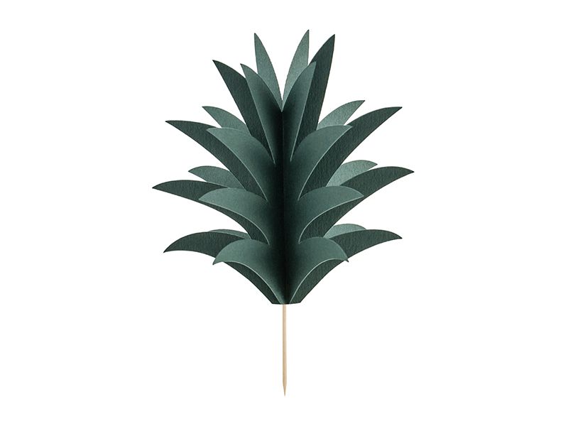 Kuppikakkukoristeet DIY Aloha - Ananas, 6 kpl