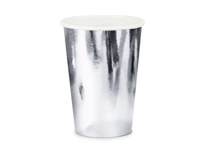 Pahvimupit hopea 6kpl, 220ml