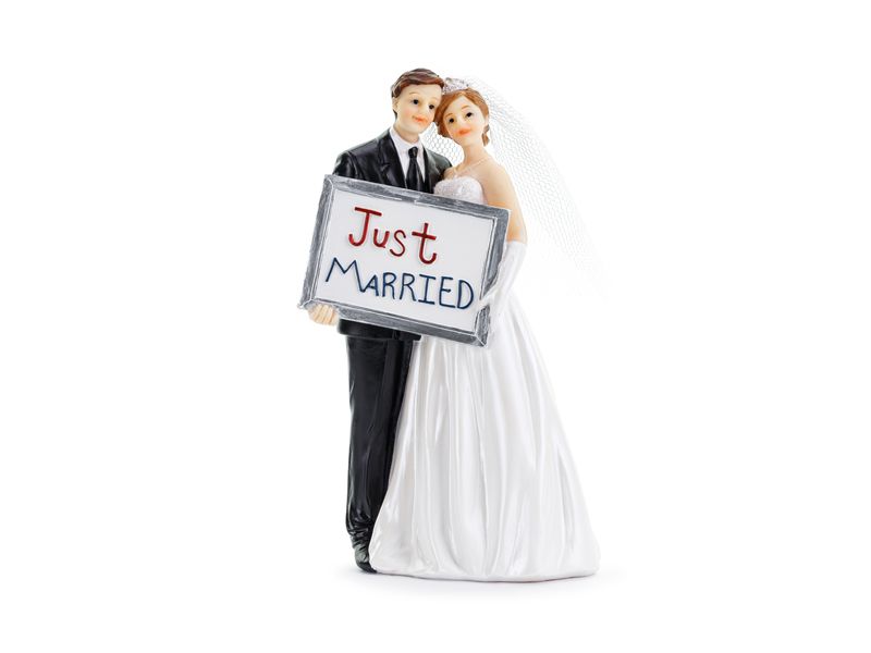 Kakkukoriste Just Married, 14,5 cm