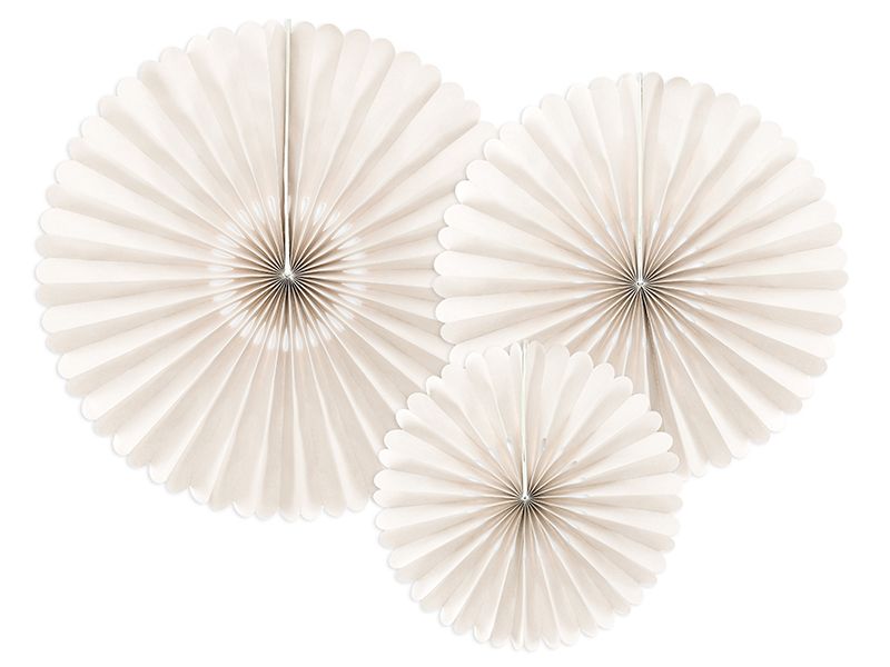 Koristeruusukkeet DIY 3kpl, beige