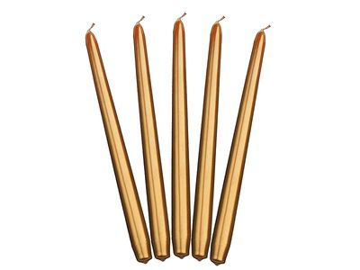 Kartiokynttilät 29cm, 10kpl, kulta