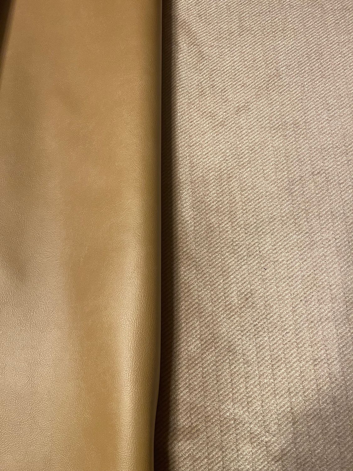 Front Seats Upholstery Set- Light Tan. Standard seats