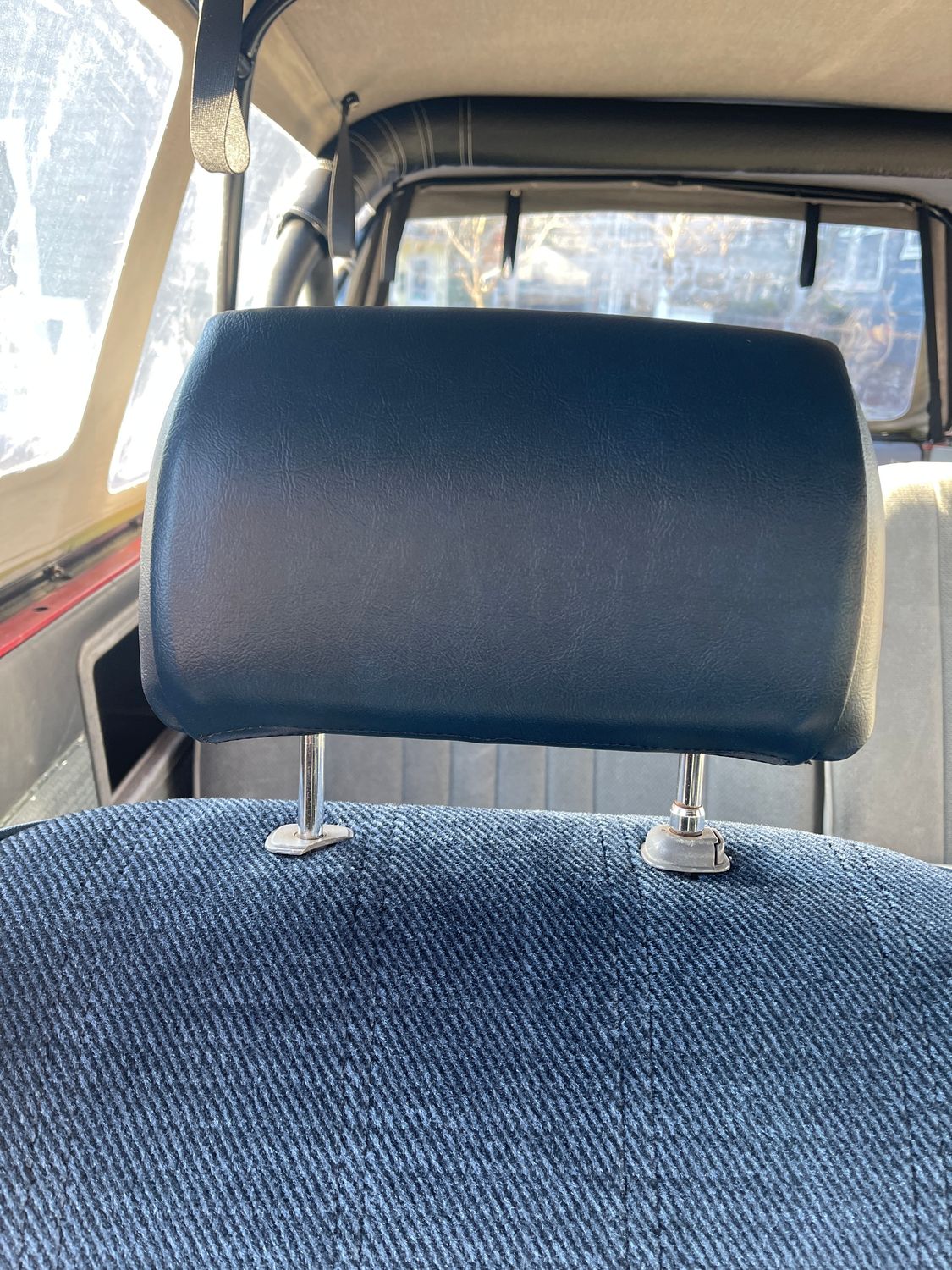 Vinyl headrest cover set