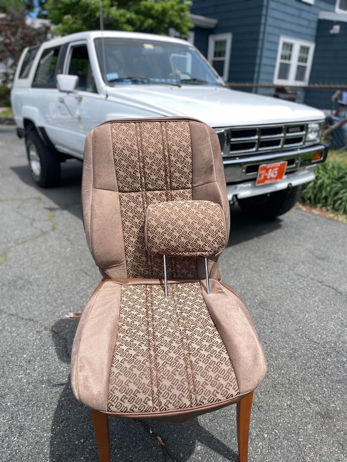 1985 4runner Sport seats Front Seats Upholstery Set- SR5 SR5 SR5 Gray Vertigo, Blue Vertigo, or Brown Vertigo