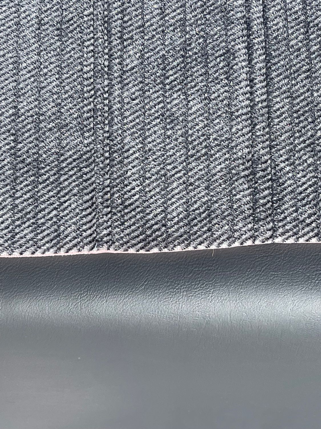 Standard Front Seats Upholstery Set- Silver/Dark Gray