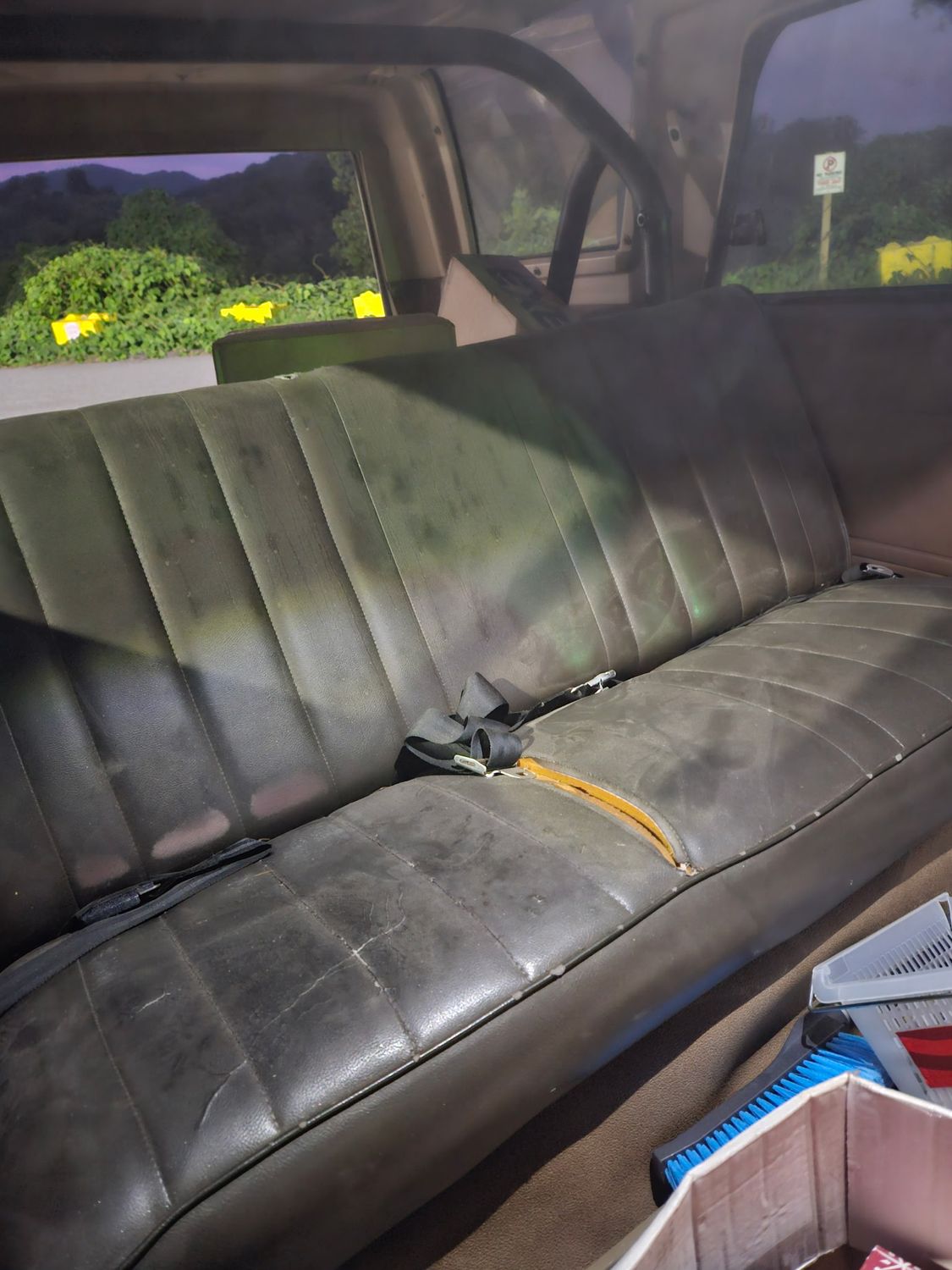 Rear Bench seat material