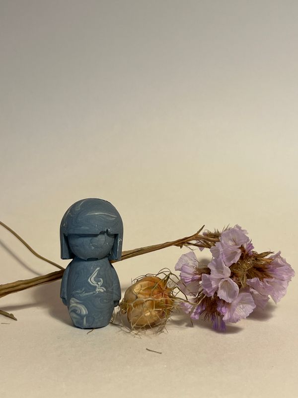 Gelukspopje (blauw)