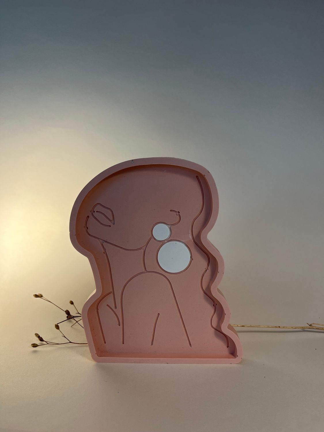 schaaltje dame roze/wit