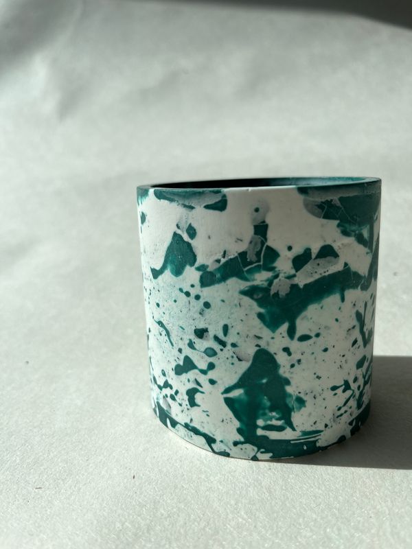 Pot wit/ groen