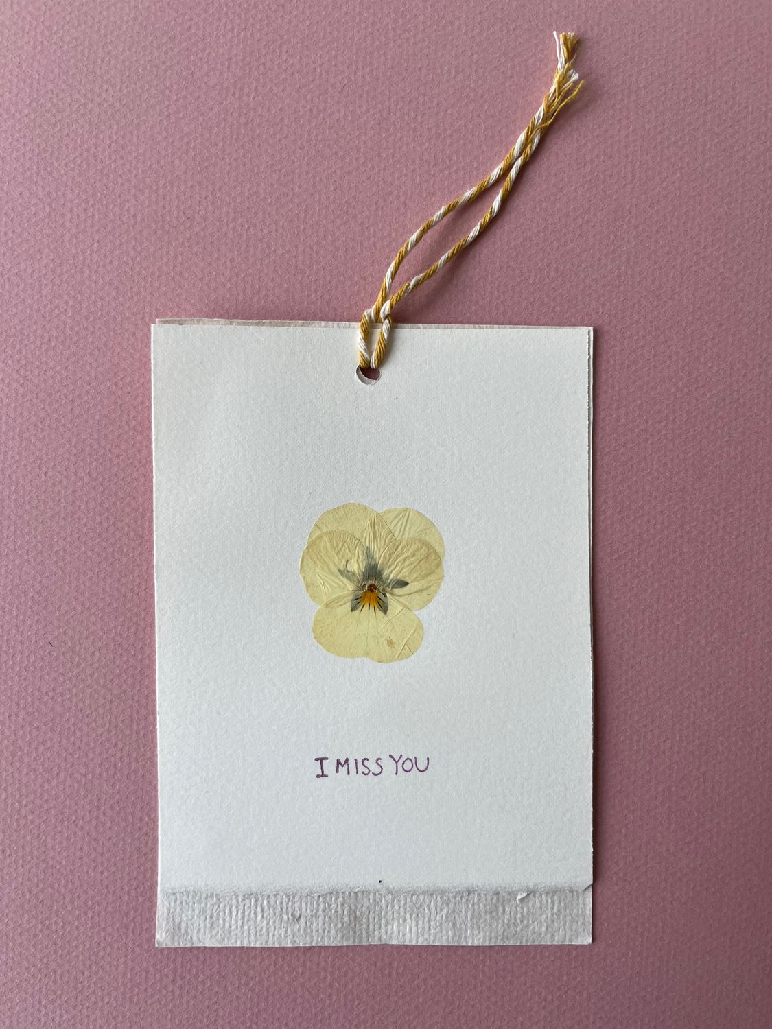 kaartje droogbloemen