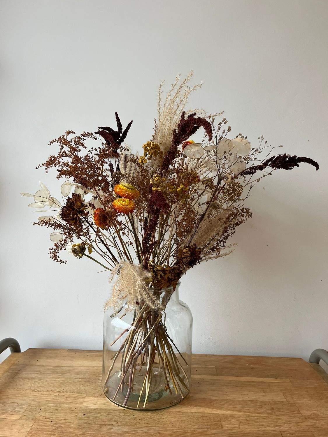Groot droogboeket Orange