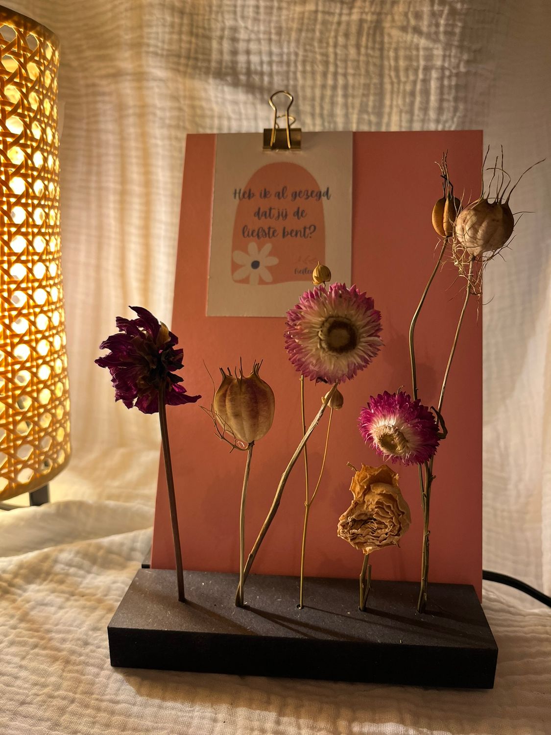 Cadeaubox bloemenplankje