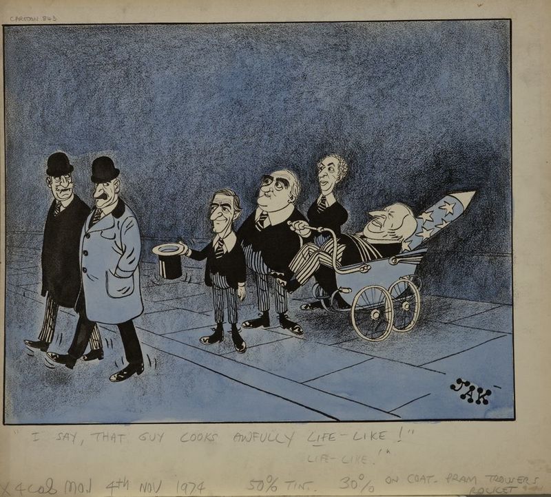 'I say, that guy looks awfully life like!'