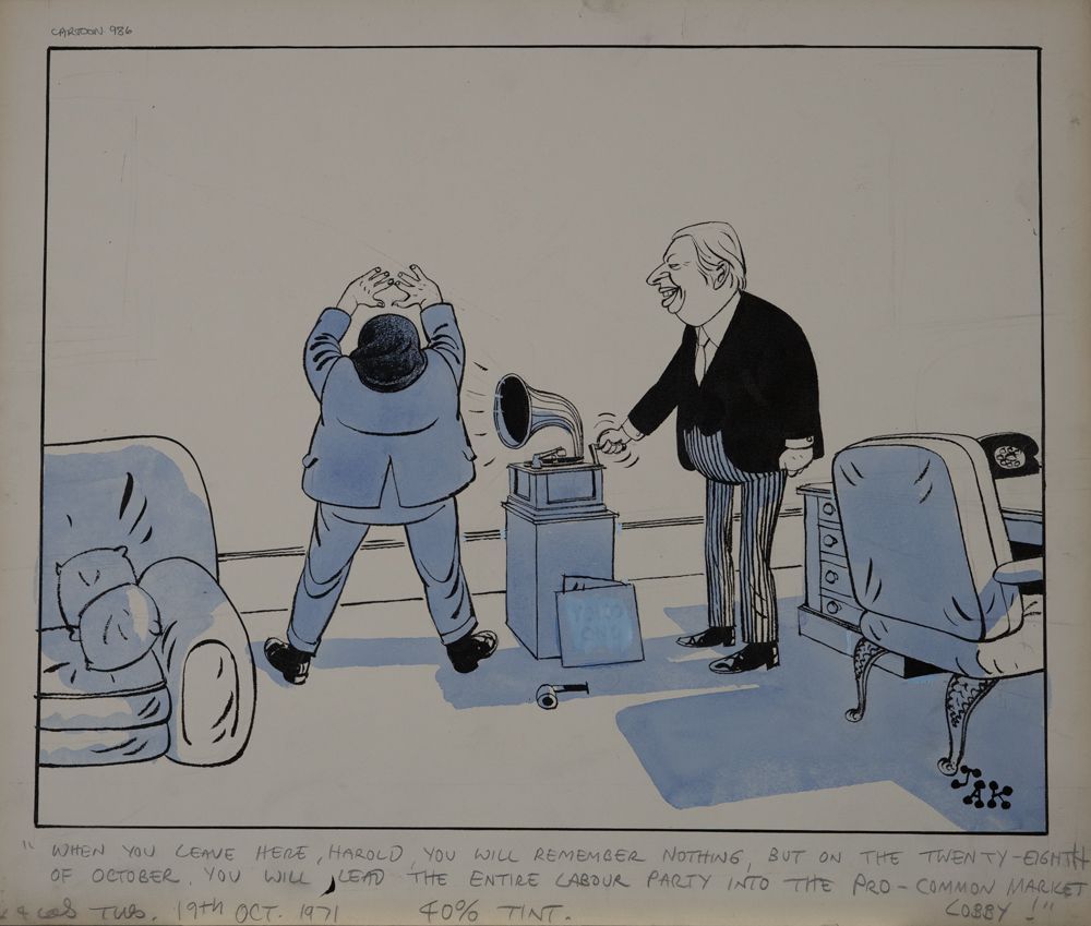 'When you leave here Harold, you will remember nothing, but on the 28th of October you will lead the entire labour party into the pro-common market lobby!'