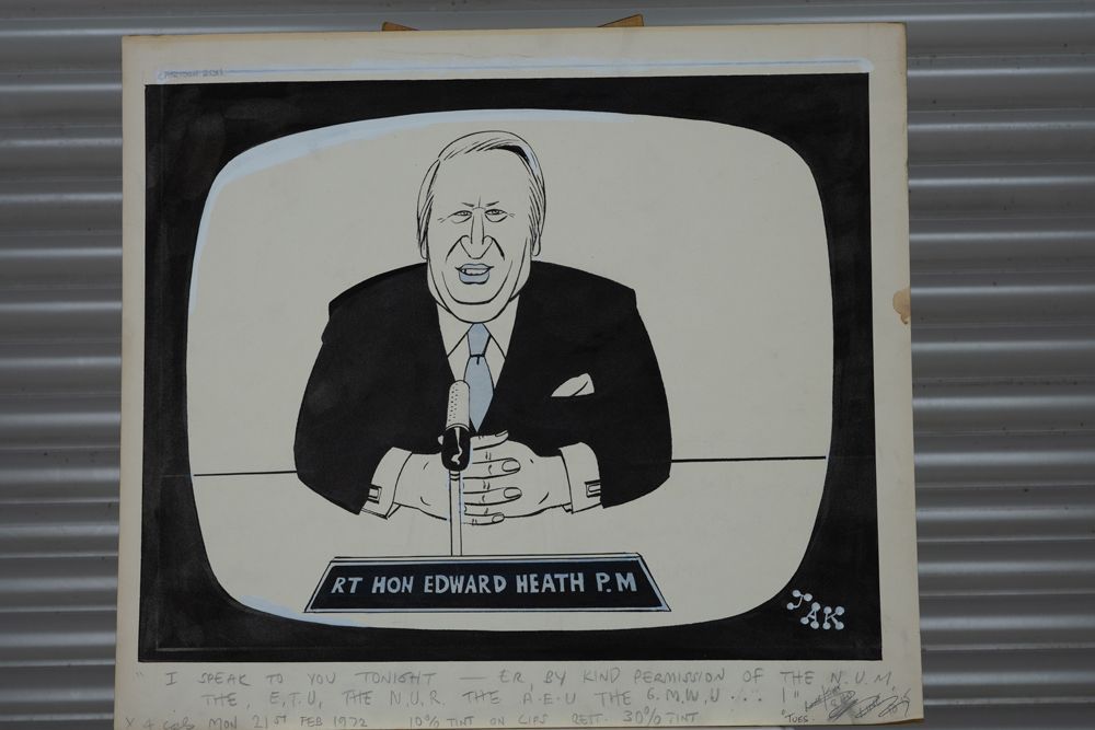 'I speak to you tonight-er, by kind permission of the N.U.M, the E.T.U, the N.U.R. the A.E.U, the G.M.W.U......!'