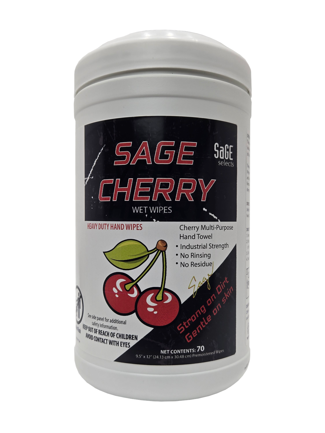 SAGE HEAVY DUTY CHERRY WIPES