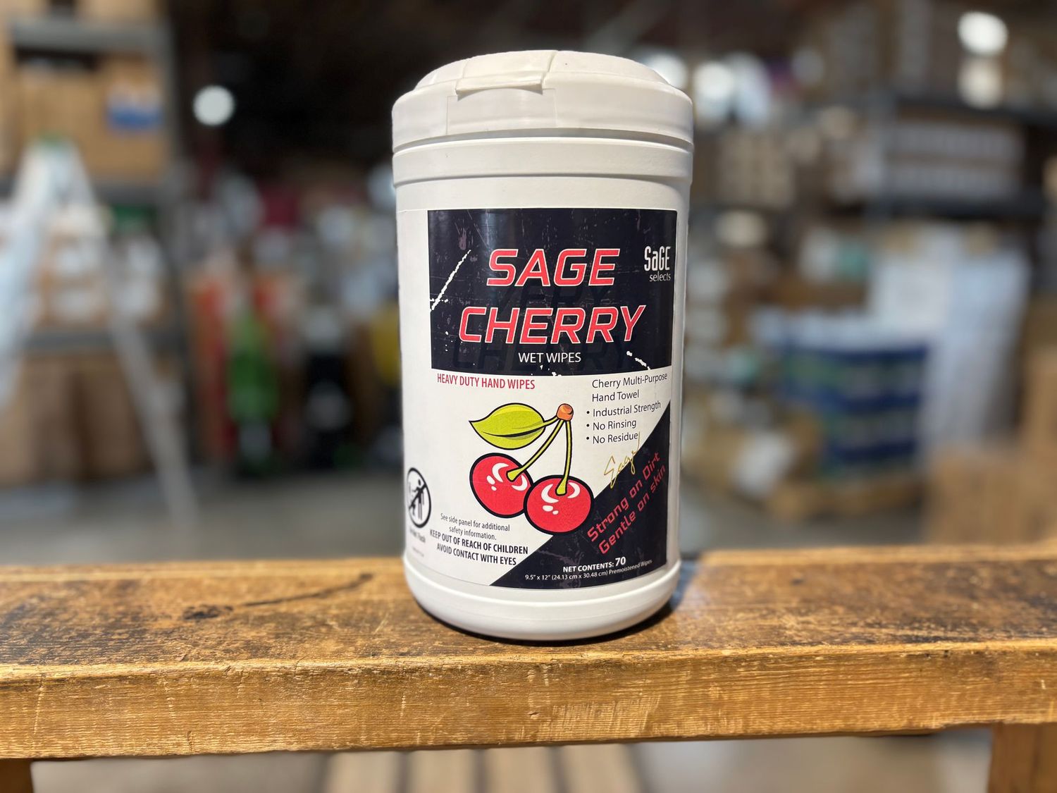 SAGE HEAVY DUTY CHERRY WIPES