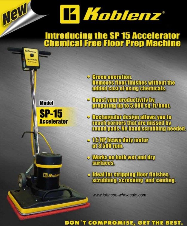 SP-15 RECTANGULAR FLOOR SCRUBB