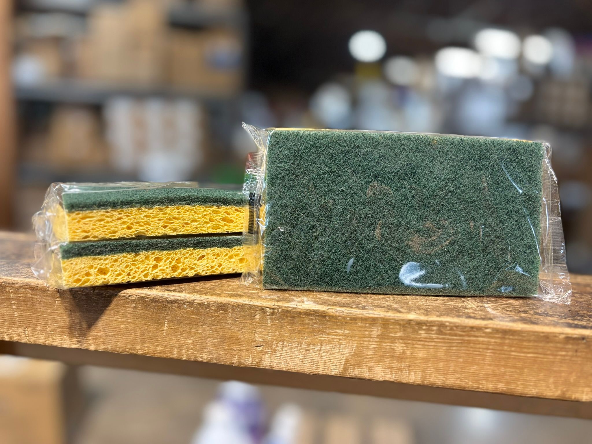 Medium Duty Scrubbing Sponge Green/Yellow