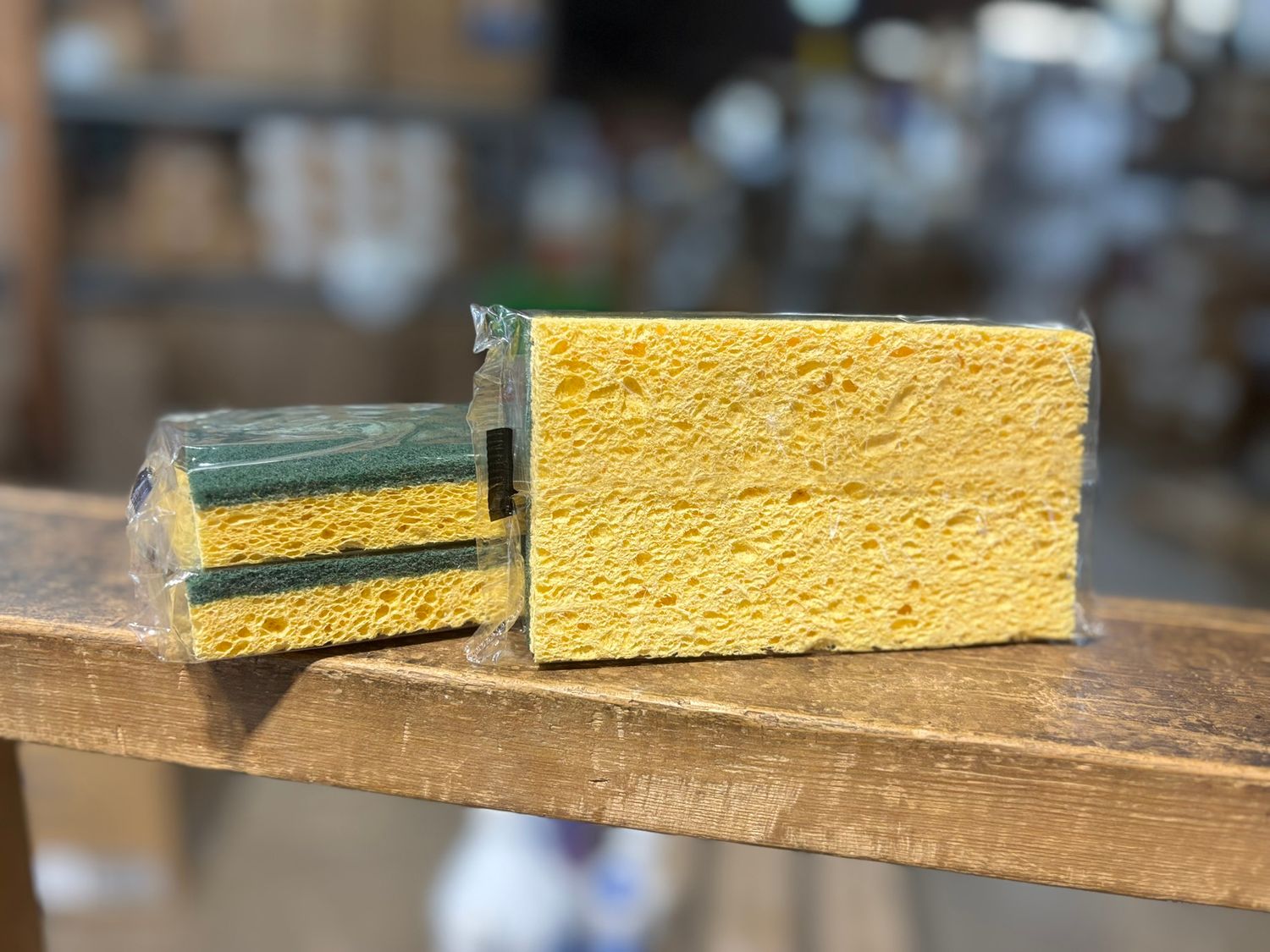 Medium Duty Scrubbing Sponge Green/Yellow