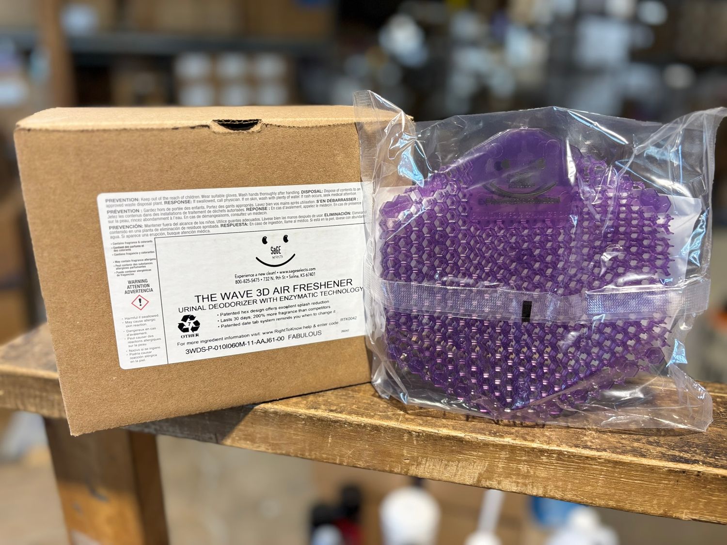 WAVE 3D Fabulous Lavender urinal screen