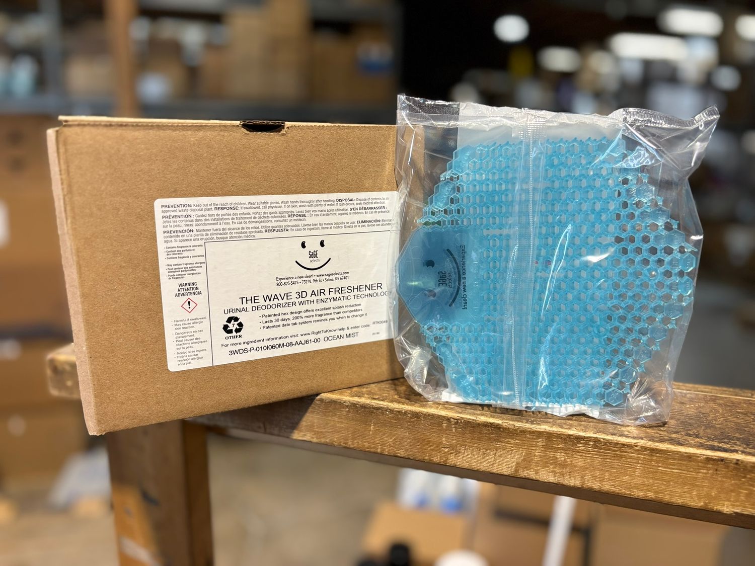 WAVE 3D Ocean Mist urinal screen