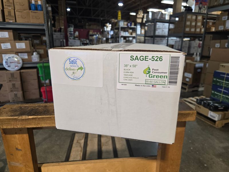 SAGE-526 Black 38X58 55-60gal 2.0 MIL