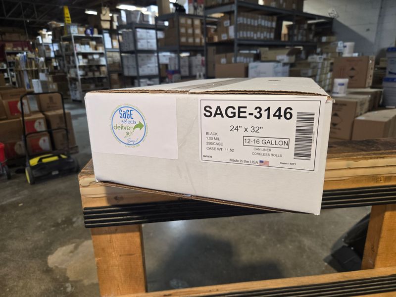 SAGE-3146 Black 24x32 12-16gal