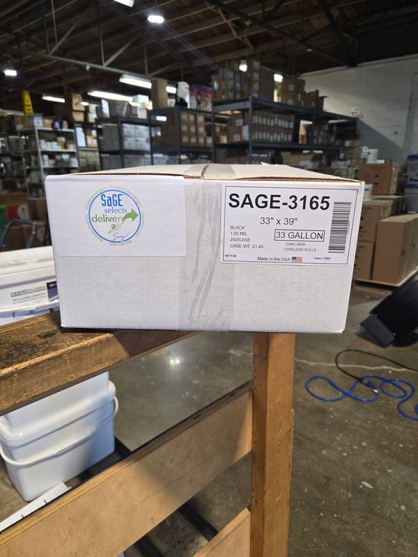 SAGE-3165 Black 33x39 33gal