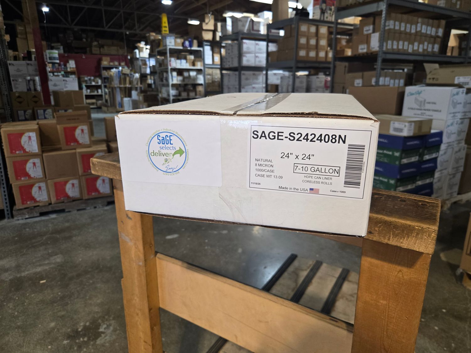 SAGE-S242408N Natural 24x24 7-10gal