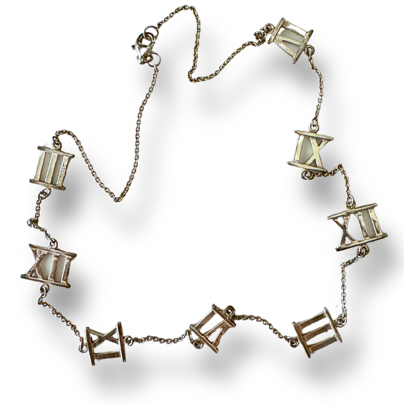925 Silver Roman Numerals Necklace inspired by Tiffany &amp; Co.
