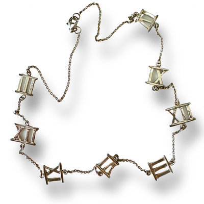 925 Silver Roman Numerals Necklace inspired by Tiffany &amp; Co.