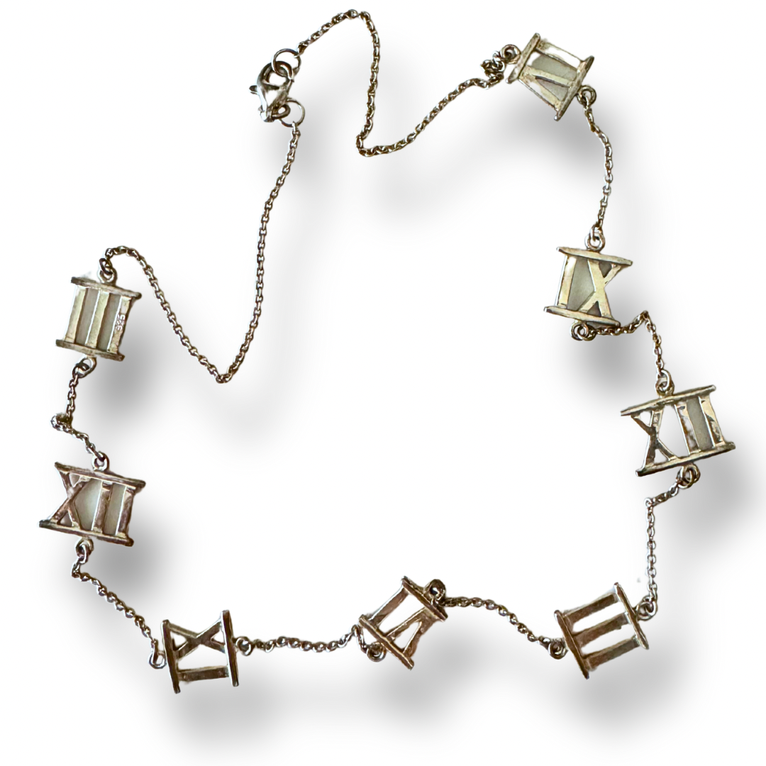 925 Silver Roman Numerals Necklace inspired by Tiffany &amp; Co.