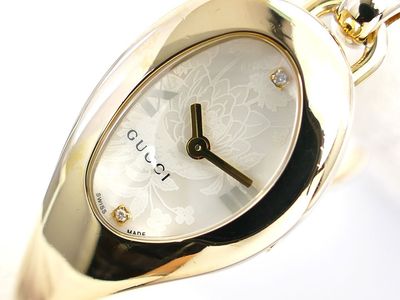 Authentic Gucci Horsebit 103 White Mother of Pearl &amp; 18k Gold Plated Watch