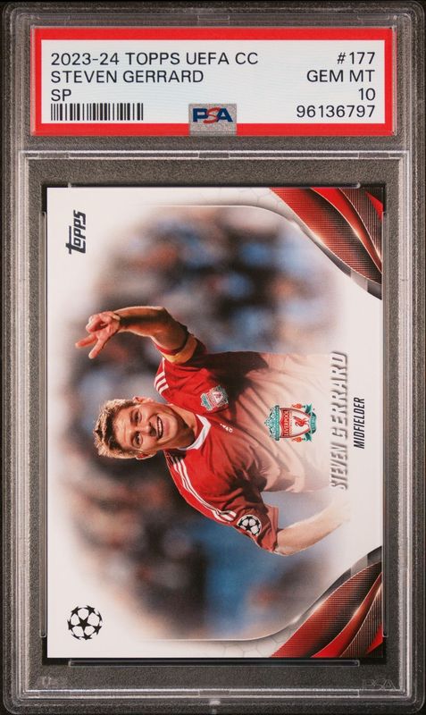 2023-24 TOPPS UEFA CLUB COMPETITIONS 177 STEVEN GERRARD SP