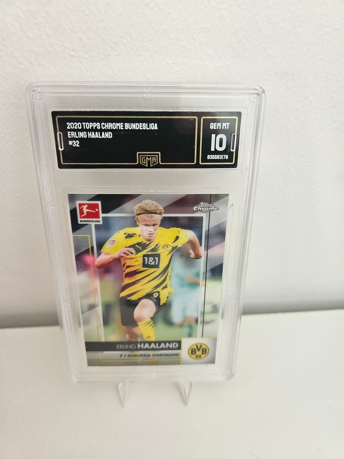 2020 TOPPS CHROME BUNDESLIGA ERLING HAALAND GMA10