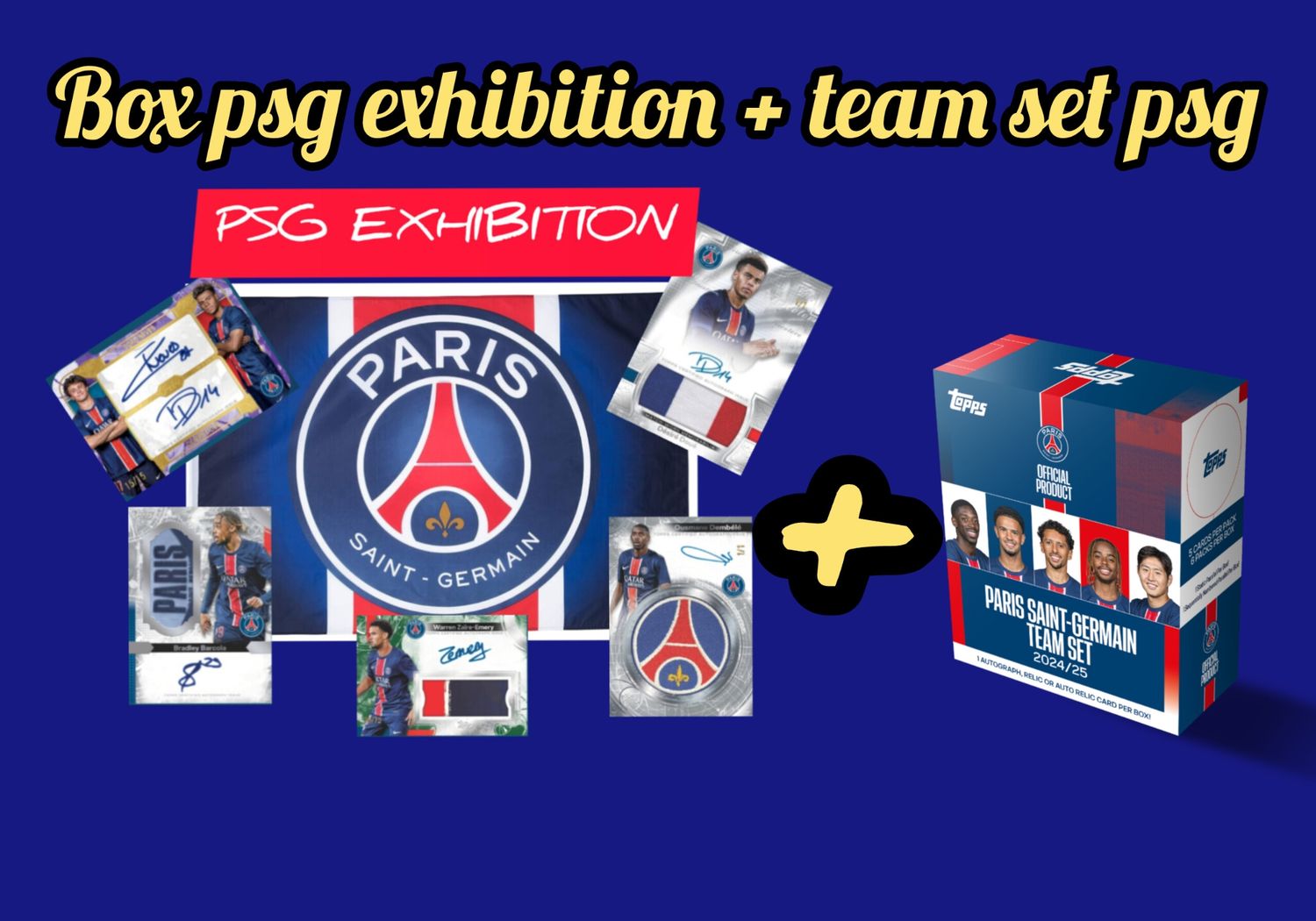 Box Paris Saint Germain exhibition + team set psg 24/25